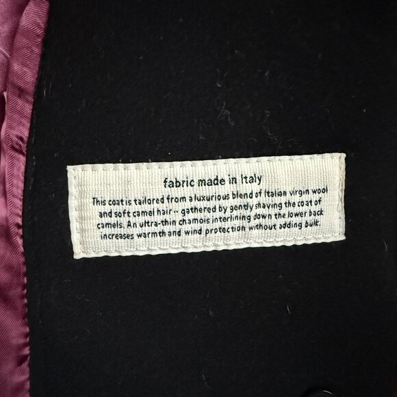 Aritzia Wilfred Womens Black Wool Pea Coat Sz XS - Picture 4 of 7